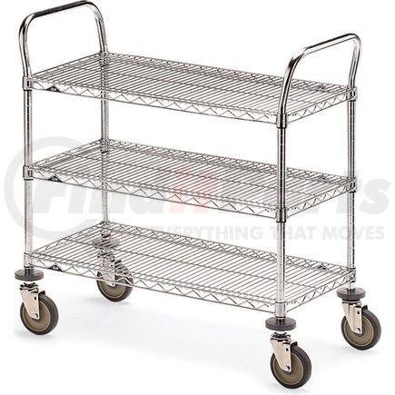 Metro 5477800 Metro Three-Shelf Wire Carts - 36" Wx18" D Shelf