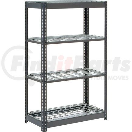 Global Industrial 601923 Global Industrial&#8482; Heavy Duty Shelving 48"W x 12"D x 60"H With 4 Shelves - Wire Deck - Gray