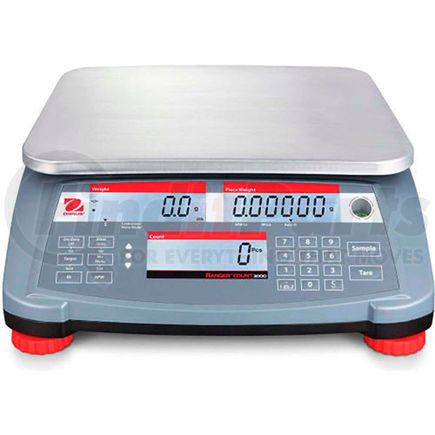 Ohaus Corporation 30031790 Ohaus&#174; Ranger Count 3000 Compact Digital Counting Scale 30lb x 0.001lb 11-13/16" x 8-7/8"