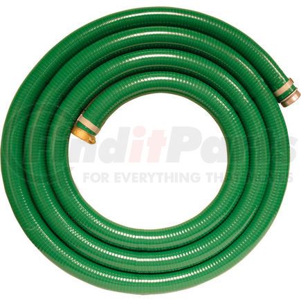 Apache 98128055 Apache 98128055 3" x 20' Green PVC Water Suction Hose Assembly w/M x F Aluminum Short Shank Fittings