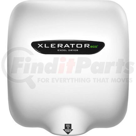Excel Dryer 703161 XleratorEco&#174; Automatic No Heat Hand Dryer, White Thermoset Resin, 110-120V