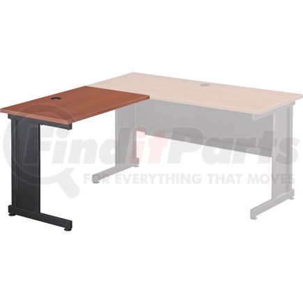 Global Industrial 248917CH Interion&#174; 36"W Left Handed Return Table, Cherry
