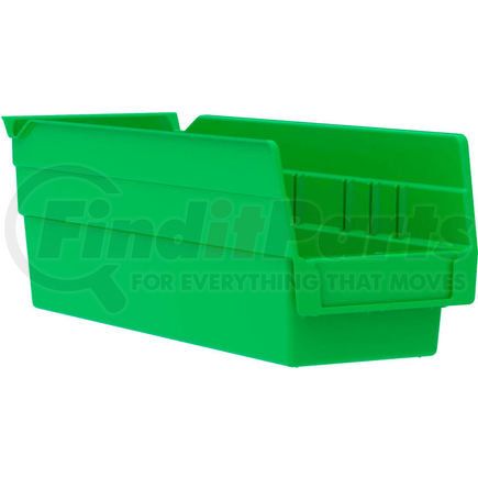 Akro Mils 30120GREEN Akro-Mils Plastic Nesting Storage Shelf Bin 30120 - 4-1/8"W x 11-5/8"D x 4"H Green