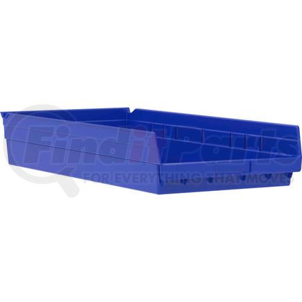 Akro Mils 30174BLUE Akro-Mils Plastic Nesting Storage Shelf Bin 30174 - 11-1/8"W x 23-5/8"D x 4"H Blue