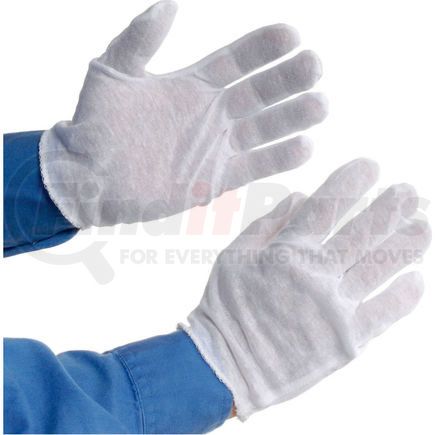 PIP Industries 97-500H PIP 97-500H Light Weight Inspection Gloves, Hemmed, Cotton, Men's, 1-Dozen