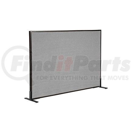 Global Industrial 240226FGY Interion&#174; Freestanding Office Partition Panel, 60-1/4"W x 42"H, Gray