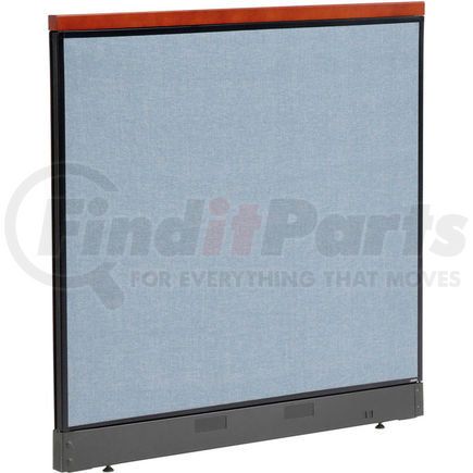 GLOBAL INDUSTRIAL 277555NBL Interion&#174; Deluxe Non-Electric Office Partition Panel with Raceway, 48-1/4"W x 47-1/2"H, Blue