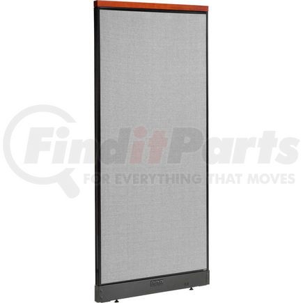 Global Industrial 277544EGY Interion&#174; Deluxe Electric Office Partition Panel, 36-1/4"W x 77-1/2"H, Gray