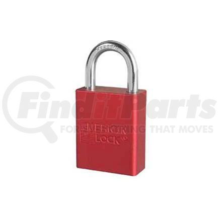 Master Lock A1105RED American Lock&#174; No. A1105RED Solid Aluminum Rectangular Padlock, Red