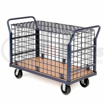 Global Industrial 184301 Global Industrial&#8482; Euro Wire Security Truck 60 x 30 2400 Lb. Capacity