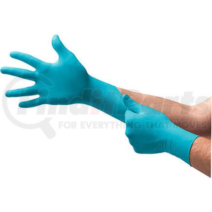 Ansell 565717 TouchNTuff&#174; 92-675 Industrial Disposable Gloves, Powder Free, Blue, Medium, 100 Gloves/Box