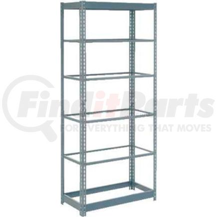 Global Industrial 25547-6 Global Industrial™ Heavy Duty Shelving 48"W x 18"D x 84"H With 6 Shelves - No Deck - Gray