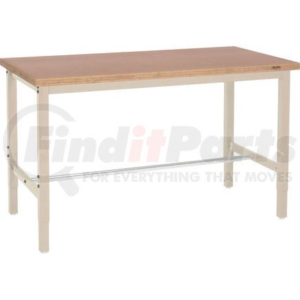 Global Industrial 253841-TN Global Industrial™ 96"W x 36"D Production Workbench - Shop Top Square Edge - Tan