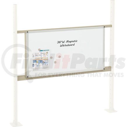 Global Industrial 319178TN Global Industrial&#153; Panel Kit for 48"W Workbench with 36"W Whiteboard, Mounting Rail - Tan