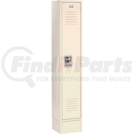 Global Industrial 968262TN Global Industrial™ Infinity® Single Tier 1 Door Locker, 15"Wx18"Dx72"H, Tan, Assembled