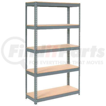 Global Industrial 601887H Global Industrial&#153; Extra Heavy Duty Shelving 48"W x 12"D x 96"H With 5 Shelves, Wood Deck, Gry