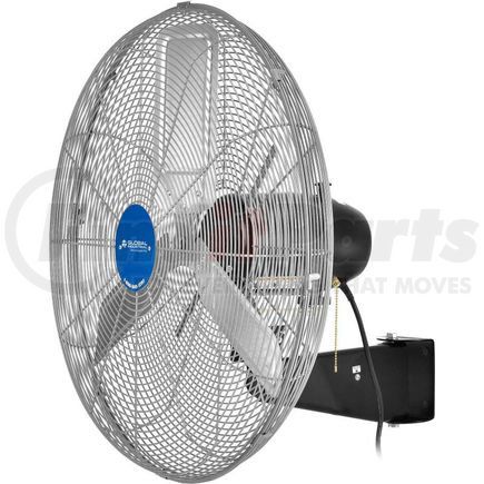 Global Industrial 258321 Global Industrial&#153; 24" Deluxe Industrial Wall Mounted Fan, Oscillating, 8650 CFM, 1/2 HP