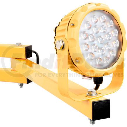 Global Industrial 812427 Global Industrial¿ LED Dock Light 20W, 1800 Lumens, 5000K, 9' Cord, ON/OFF Switch with 60" Arm