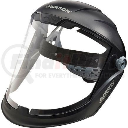 Sellstrom 14201 Jackson Safety&#174;  Maxview Premium Ratchet Faceshield, Chin Guard, Clear PC, AF Coating