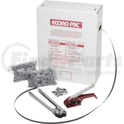 Pac Strapping Prod Inc EP48HD Poly Strapping Kit 1/2" x 7,200' Coil With Tensioner, Sealer & Seals in Self Dispensing Box