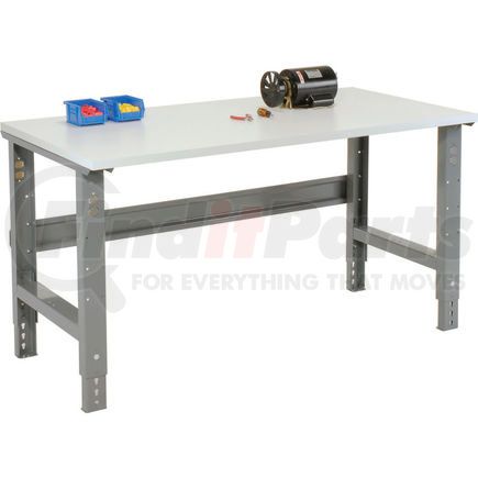 Global Industrial 237344 Global Industrial&#153; 48x30 Adjustable Height Workbench C-Channel Leg - ESD Square Edge Gray