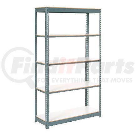 Global Industrial 236771GY Global Industrial™ Extra Heavy Duty Shelving 48Wx18Dx96H 5 Shelves 1500 lbs. Cap. Per Shelf GRY