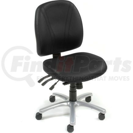 Global Industrial 250605BK Interion&#174; Multifunction Chair With Mid Back, Vinyl, Black