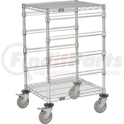 Global Industrial 269562 Global Industrial&#153; 21"L x 24"W x 40"H H Chrome Wire Cart - 4 Level