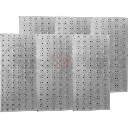 Wall Control 35-P-3296GV Wall Control Industrial Metal Pegboard, Galvanized Metallic, 96" X 32" X 3/4"