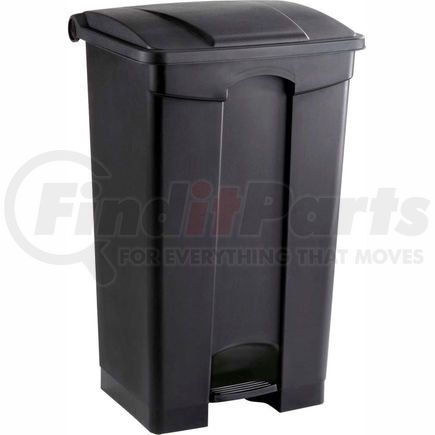 Safco 9923BL Safco&#174; Plastic Step-On Receptacle- 23 Gallon Black - 9923BL