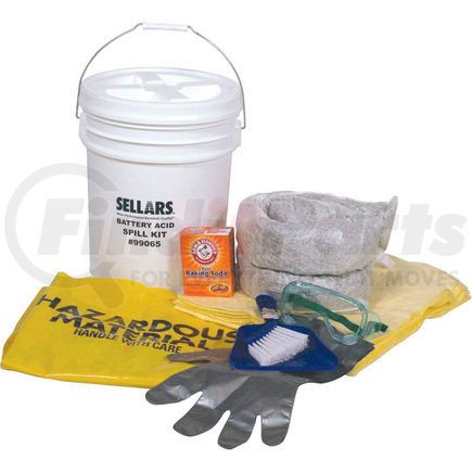 SELLARS 99065 EverSoak&#174; Battery Acid Spill Kit, 6.5 Gallon Capacity, 1 Spill Kit/Case