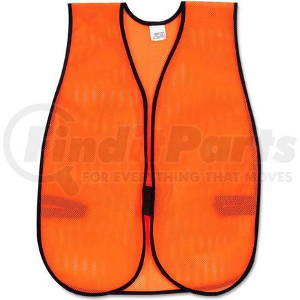 MCR Safety V201 MCR&#8482; V201 Safety Vest, Polyester Mesh, Hook Closure, Orange, One Size