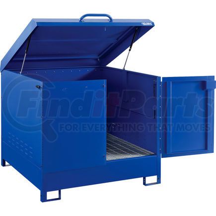 Global Industrial 316104 Global Industrial&#8482; Outdoor Drum Cabinet 220 Gal. Capacity, Manual Close, Unassembled
