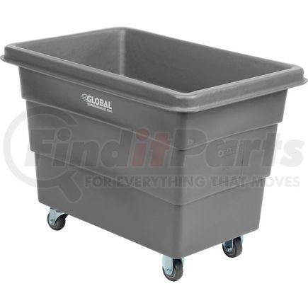 Global Industrial 800313GY Global Industrial&#8482; Plastic Bulk Box Truck, 8 Bushel, direct mount base Gray