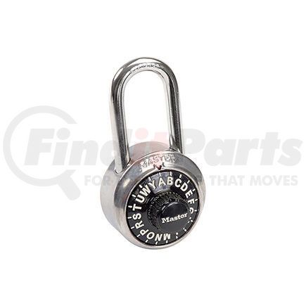 Master Lock 1572LF Master Lock&#174; No. 1572LF 3-Letter Combo Padlock 1-1/2" Inside Shackle, Control Chart, Blk Dial