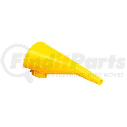 Justrite F15FUN Eagle 10" Polyethylene Funnel for Metal Type I Cans - Yellow, F15FUN