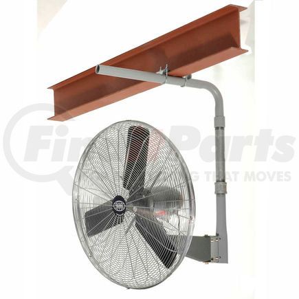 Global Industrial 795972 Global Industrial&#8482; 30" Deluxe Industrial I-Beam Mounted Fan - Oscillating - 10000 CFM - 1/2 HP