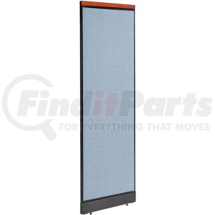 Global Industrial 694752PBL Interion&#174; Deluxe Office Partition Panel with Pass Thru Cable, 24-1/4"W x 77-1/2"H, Blue