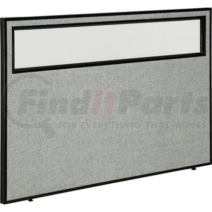 Global Industrial 694756WGY Interion&#174; Office Partition Panel With Partial Window, 60-1/4"W x 42"H, Gray