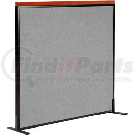 GLOBAL INDUSTRIAL 694851FGY Interion&#174; Deluxe Freestanding Office Partition Panel, 48-1/4"W x 43-1/2"H, Gray