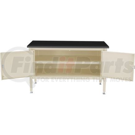 Global Industrial 253968TN Global Industrial&#153; 60 x 36 Security Cabinet Bench - Phenolic Resin Safety Edge