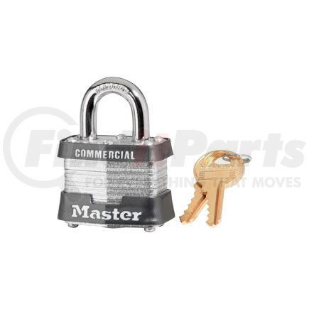 MASTER LOCK 652978-3KA-A2014 Master Lock&#174; No. 3KA Laminated Padlock - 3/4" Shackle - Keyed Alike