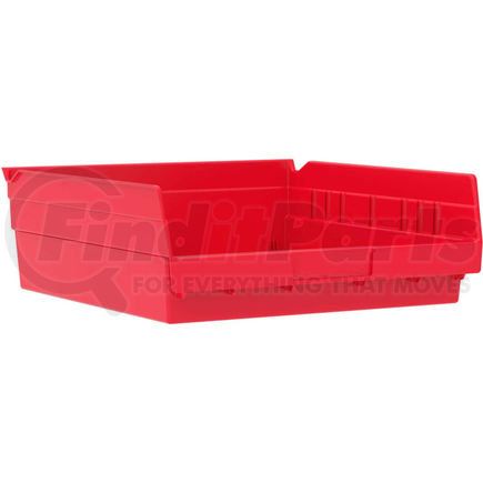 Akro Mils 30170RED Akro-Mils Plastic Nesting Storage Shelf Bin 30170 - 11-1/8"W x 11-5/8"D x 4"H Red