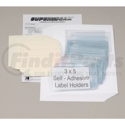 AIGNER INDEX INC APX-35 - self adhesive label holder 5"w x 3"h (50 pcs/pkg)