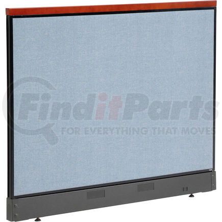 Global Industrial 277564NBL Interion&#174; Deluxe Non-Electric Office Partition Panel with Raceway, 60-1/4"W x 47-1/2"H, Blue