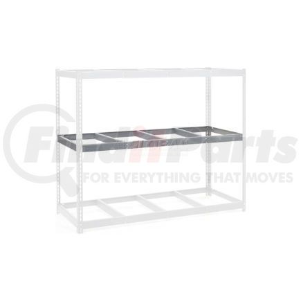 Global Industrial 502415 Global Industrial™ Additional Level For Wide Span Rack 96"Wx24"D No Deck 1100 Lb Capacity, Gray