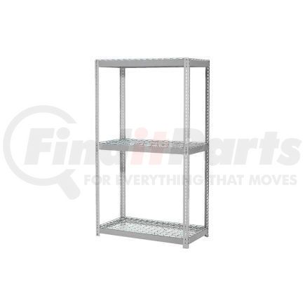 Global Industrial 785613GY Global Industrial&#153; Expandable Starter Rack 48x18x84 3 Level Wire Deck 1500 lb. Cap Per Deck GRY