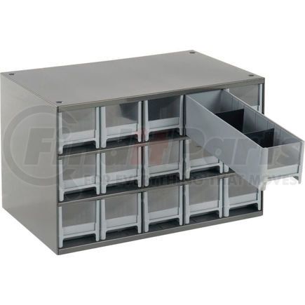 Akro Mils 19715 Akro-Mils Steel Small Parts Storage Cabinet 19715 - 17"W x 11"D x 11"H w/ 15 Gray Drawers