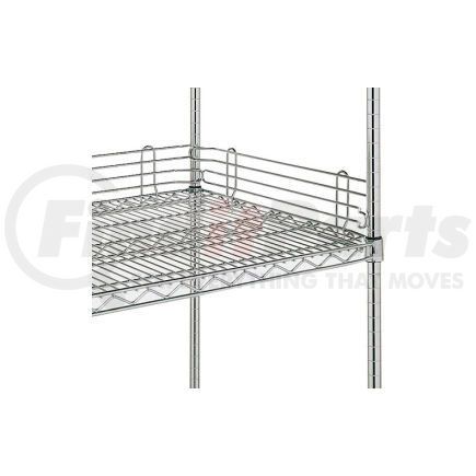 Metro L18N-4C 4"H Shelf Side Ledge For Open Wire Shelving - 18"