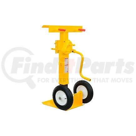 Global Industrial 985432 Global Industrial&#8482; Hand Crank Trailer Jack Stand 100,000 Lb. Static Cap. Pneumatic Wheels